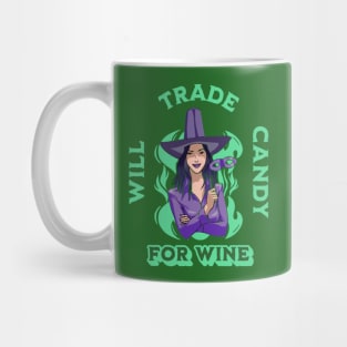 Will Trade Candy For Wine Halloween Trick or Treat Mug